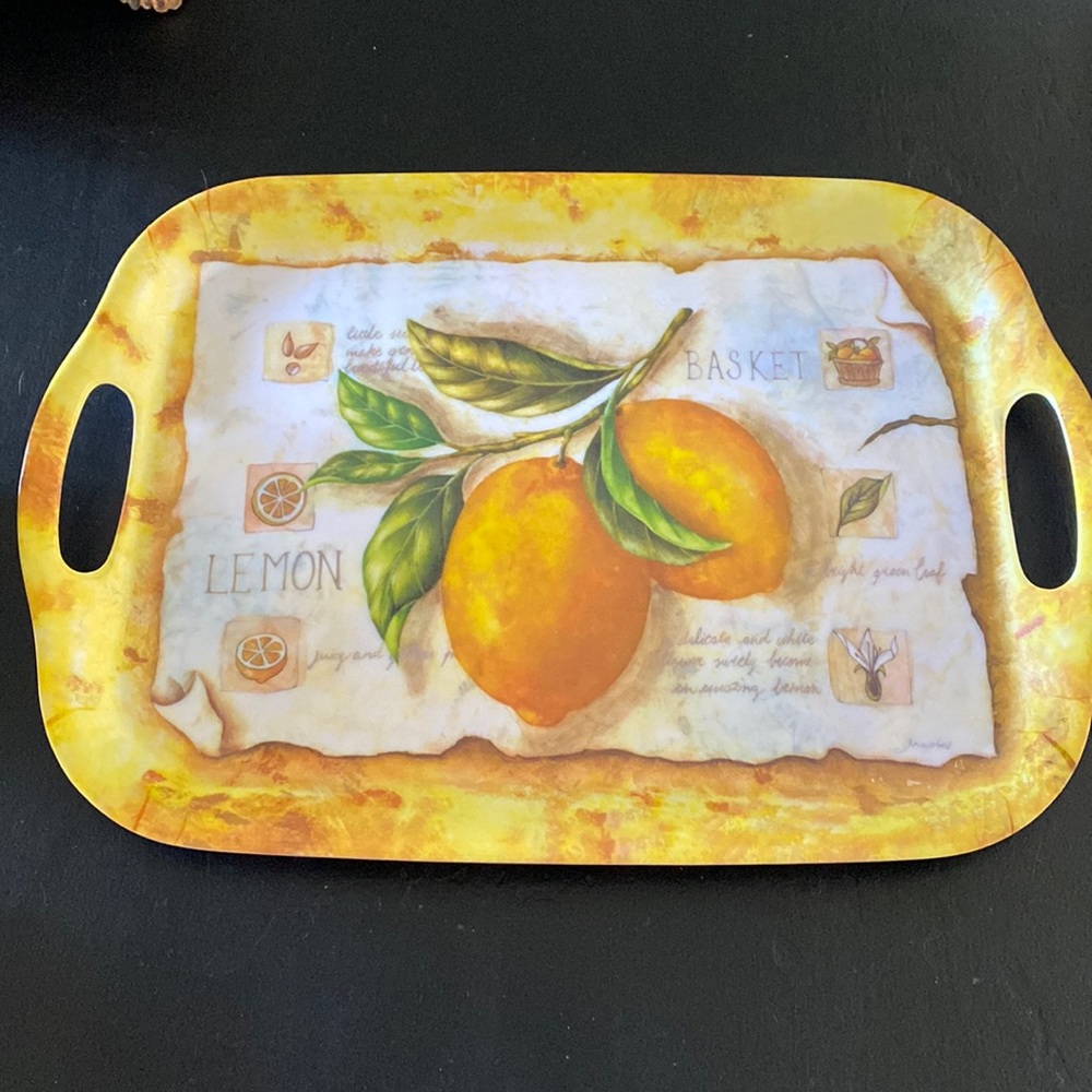 Melamine ware lemon tray perfect for summer serving lemonade 14 x 10